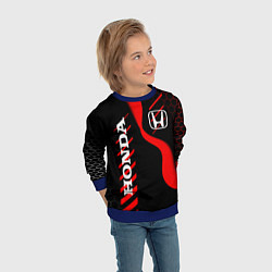 Свитшот детский HONDA ХОНДА СПОРТ, цвет: 3D-синий — фото 2