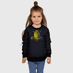 Свитшот детский Злой Шрек, цвет: 3D-черный — фото 2