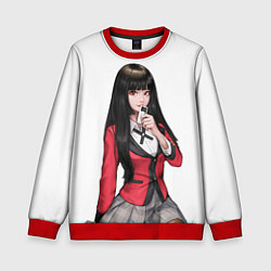 Свитшот детский Jabami Yumeko Kakegurui, цвет: 3D-красный