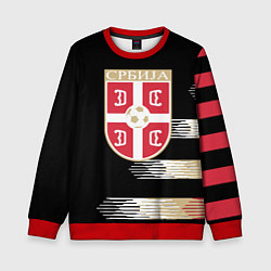 Свитшот детский Сборная Сербии, цвет: 3D-красный