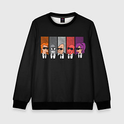 Свитшот детский Agents Futurama, цвет: 3D-черный