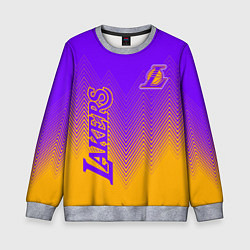 Свитшот детский LOS ANGELES LAKERS ЛЕЙКЕРС, цвет: 3D-меланж