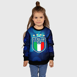 Свитшот детский Сборная Италии, цвет: 3D-черный — фото 2