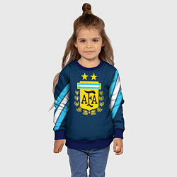 Свитшот детский Сборная Аргентины, цвет: 3D-синий — фото 2