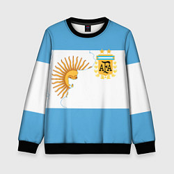 Свитшот детский Сборная Аргентины, цвет: 3D-черный