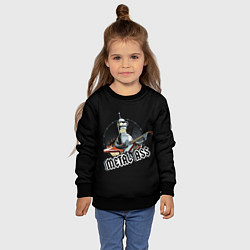 Свитшот детский Metal Bender, цвет: 3D-черный — фото 2