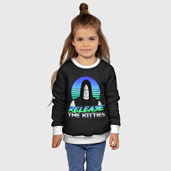 Свитшот детский Нэйтан Эксплоужен, цвет: 3D-белый — фото 2