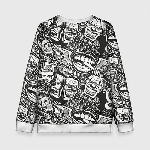 Детский свитшот Тату ретро / 3D-Белый – фото 2