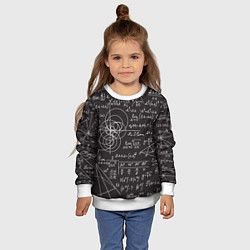 Свитшот детский Алгебра и Геометрия, цвет: 3D-белый — фото 2