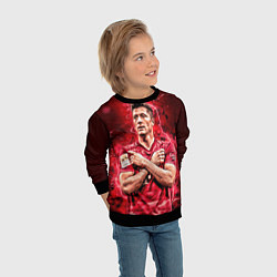Свитшот детский Левандовски Lewandowski 9, цвет: 3D-черный — фото 2