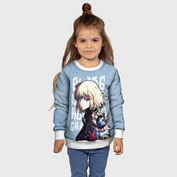 Свитшот детский Blade Dancer, цвет: 3D-белый — фото 2