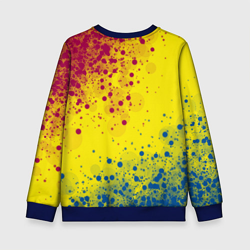 Детский свитшот Barcelona Барселона / 3D-Синий – фото 2