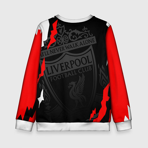 Детский свитшот LIVERPOOL ЛИВЕРПУЛЬ СПОРТ / 3D-Белый – фото 2
