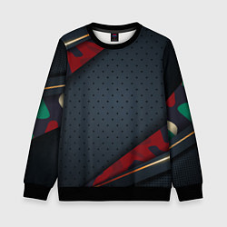 Детский свитшот 3D Dark red & black