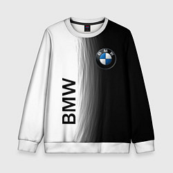 Свитшот детский Black and White BMW, цвет: 3D-белый