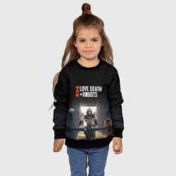 Свитшот детский Love, Death and Robots, цвет: 3D-черный — фото 2