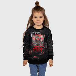 Свитшот детский Stalker 2 Danger, цвет: 3D-черный — фото 2