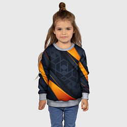Свитшот детский BLACK ORANGE, цвет: 3D-меланж — фото 2