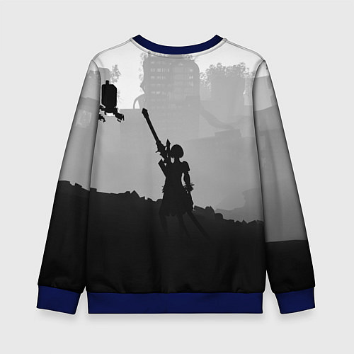 Детский свитшот Nier Automata Z / 3D-Синий – фото 2