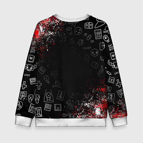 Детский свитшот The Binding of Isaac ИСААК / 3D-Белый – фото 2