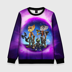 Свитшот детский Ratchet & Clank 2 Rift Apart, цвет: 3D-черный