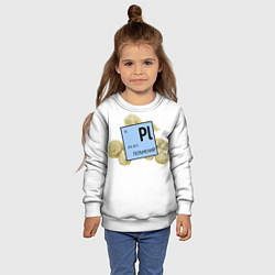 Свитшот детский Пельмений, цвет: 3D-белый — фото 2