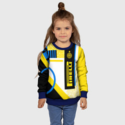 Свитшот детский ФК «Интер Милан» 202021, цвет: 3D-синий — фото 2