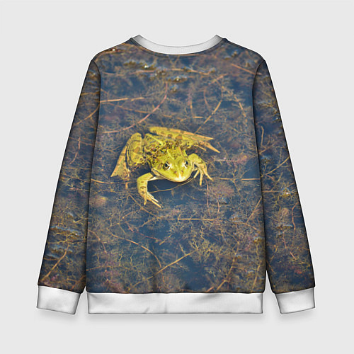 Детский свитшот Лягушка / 3D-Белый – фото 2