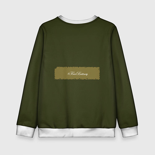 Детский свитшот Free Britney / 3D-Белый – фото 2