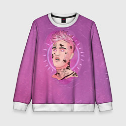 Свитшот детский Purpule Peep, цвет: 3D-белый