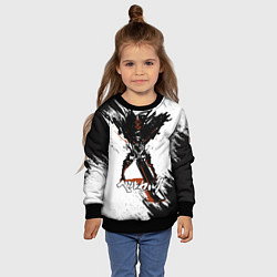 Свитшот детский БЕРСЕРК брызги, цвет: 3D-черный — фото 2