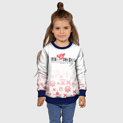 Свитшот детский One Piece резиновый Луффи, цвет: 3D-синий — фото 2