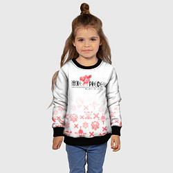 Свитшот детский One Piece резиновый Луффи, цвет: 3D-черный — фото 2