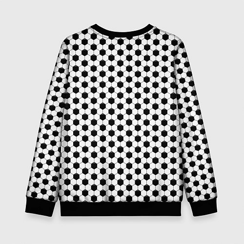 Детский свитшот Текстура мяча / 3D-Черный – фото 2