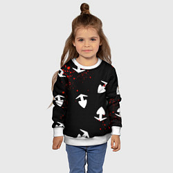 Свитшот детский Плащ Хяккимару, цвет: 3D-белый — фото 2