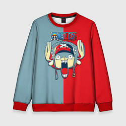 Свитшот детский Сопливый Тони Тони Чоппер One Piece, цвет: 3D-красный