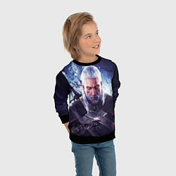 Свитшот детский THE WITCHER GERALT OF RIVIA, цвет: 3D-черный — фото 2