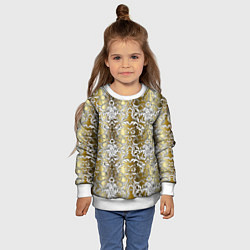 Свитшот детский Versace gold & white, цвет: 3D-белый — фото 2