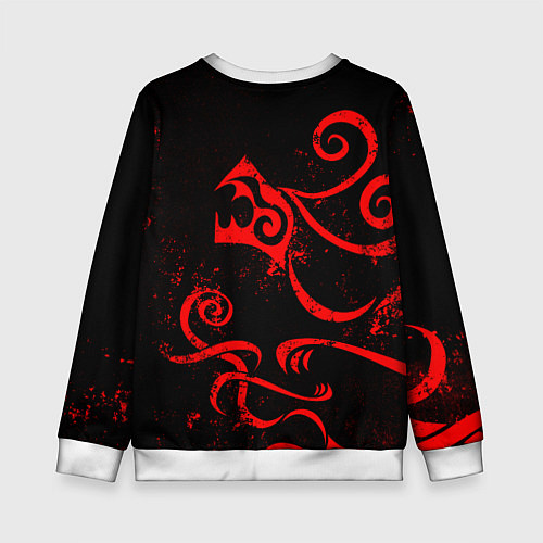 Детский свитшот ТАТУИРОВКА ДРАКЕНА / 3D-Белый – фото 2