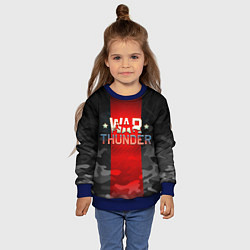 Свитшот детский WAR THUNDER ВАР ТАНДЕР, цвет: 3D-синий — фото 2