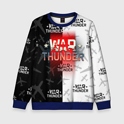 Свитшот детский WAR THUNDER ВАР ТАНДЕР, цвет: 3D-синий