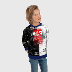 Свитшот детский WAR THUNDER ВАР ТАНДЕР, цвет: 3D-синий — фото 2