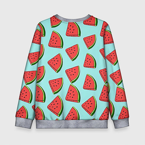 Детский свитшот Дольки арбузов / 3D-Меланж – фото 2