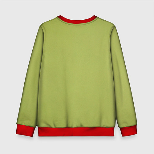 Детский свитшот Кот и цветы / 3D-Красный – фото 2