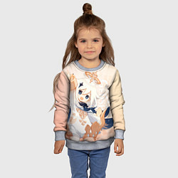 Свитшот детский Genshin Impact, Паймон, цвет: 3D-меланж — фото 2