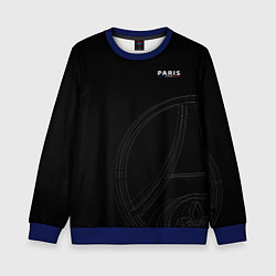 Свитшот детский PSG Core Big Logo Black New 202223, цвет: 3D-синий