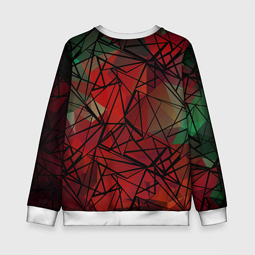 Детский свитшот Абстрактный геометрический / 3D-Белый – фото 2