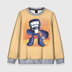 Свитшот детский Friday Night Funkin Танкист, цвет: 3D-меланж