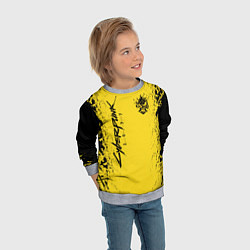 Свитшот детский CYBERPUNK 2077 КИБЕРПАНК 2077, цвет: 3D-меланж — фото 2