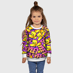 Свитшот детский ROBLOX РОБЛОКС YEET, цвет: 3D-белый — фото 2